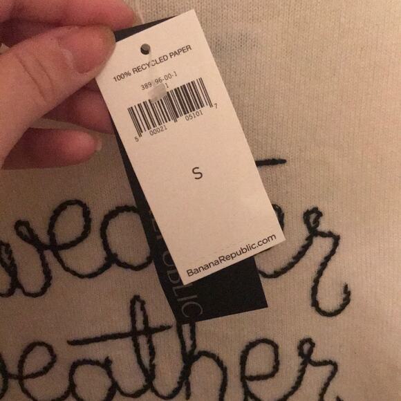 Banana Republic sweater weather italian yarn s NWT - Picture 8 of 8